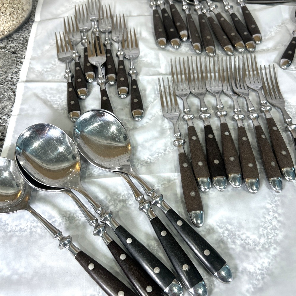 Vtg Towle Supreme Cutlery Flatware Set 49 Pieces Mid Century Japan MCM